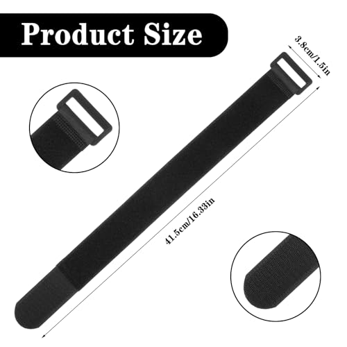Adjustable Bicycle Pant Leg Straps - 6 Pcs Black Safety Bands