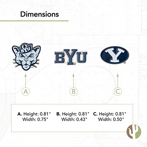 BYU Cougars Metal Lapel Pin - Enamel Finish Team Jewelry