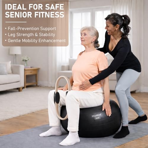 15-Inch Pilates Ring with Padded Handles for Full-Body Toning