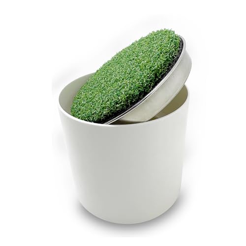 BKPC 1-Piece Stainless Steel Golf Putting Cup with Metal Base - Indoor & Outdoor Practice Hole
