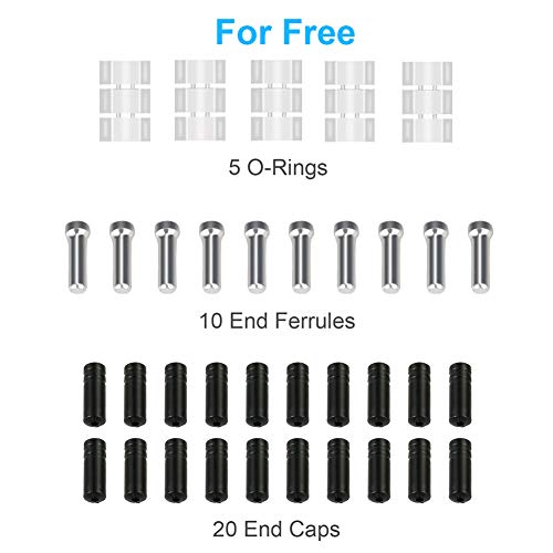 Hapleby 10PCS Premium Bike Shift Cable, Professional Bicycle Wire Kit