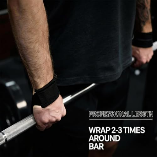 24-Inch Padded Weight Lifting Straps - Pair for Deadlifts & Strength Training