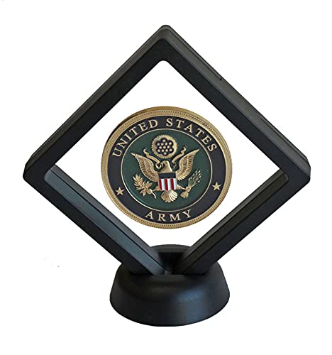3D Floating Display Stand for Challenge Coins & Medallions