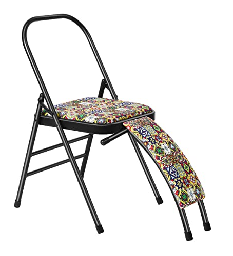 Backless Yoga Chair Prop - Flexibility & Strength Training Tool with Back Support