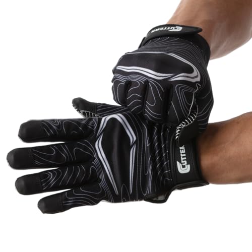 Cutters Football Receiver Gloves Black Topo L/XL Adult Youth - Silicone Grip