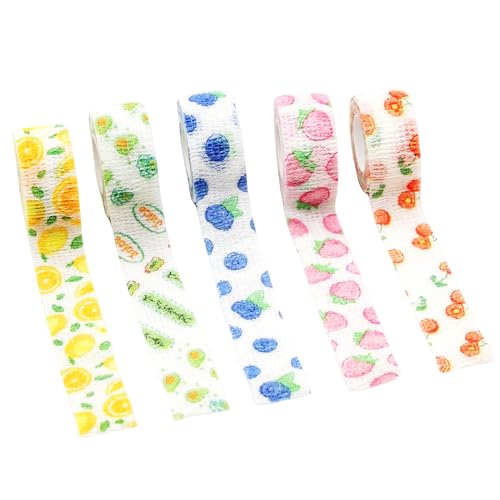 Self-Adhesive Bandage Wrap Tape - Assorted Colors, 1" x 4.4 Yards