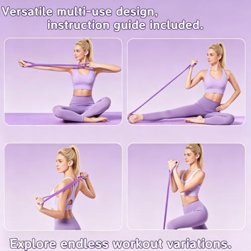 Figure 8 Resistance Bands - Elastic Exercise Band Set for Women, 2 Pack
