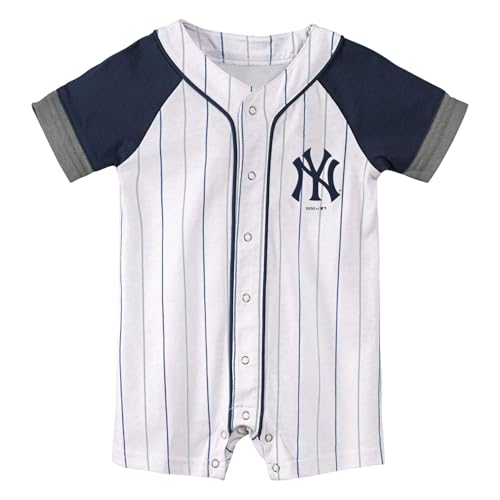 Newborn & Infant Little Slugger Creeper Bodysuit - 6-9 Months White