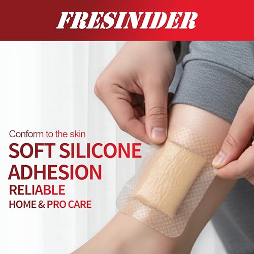 Silicone Foam Dressing with Adhesive Border - 3" x 3", Pack of 5