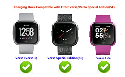 Fitbit Versa 1 Charging Dock - 1 Pack Charger Cradle Stand
