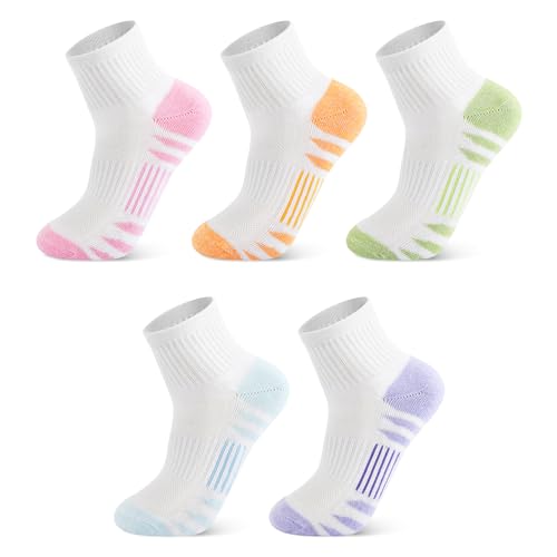 Ipletix Ankle Socks for Women 6-8 Pairs Multicolor Athletic Running Socks
