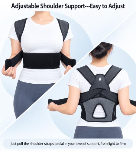 LibertyMove Posture Corrector for Women S/M (28-38 in) Upper Back Brace