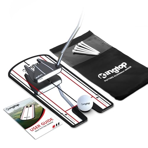 Golf Putting Alignment Mirror - Indoor & Outdoor Stroke Training
