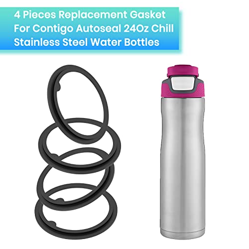 Replacement Silicone Gaskets for Contigo AUTOSEAL 24oz Bottle - 4 Pack