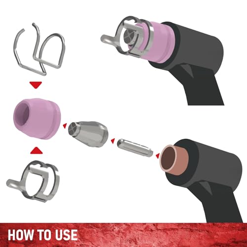 RX WELD 64PCS AG60P Plasma Cutter Torch Consumables Electrode Nozzles Cups Kit Galvanized Copper Ceramic AG-60 Consumables