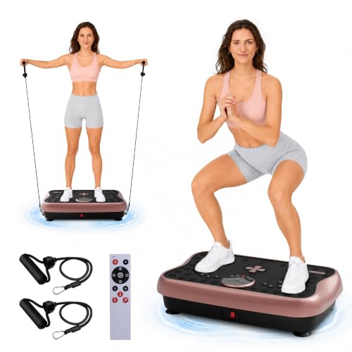 Vibration Plate Exercise Machine for Weight Loss - Rose Gold