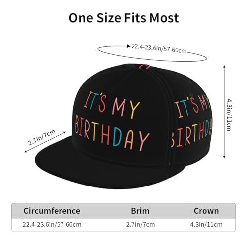 BIEGAS Birthday 2 Snapback Hat - Adjustable Flat-Brim Party Cap for Men & Women