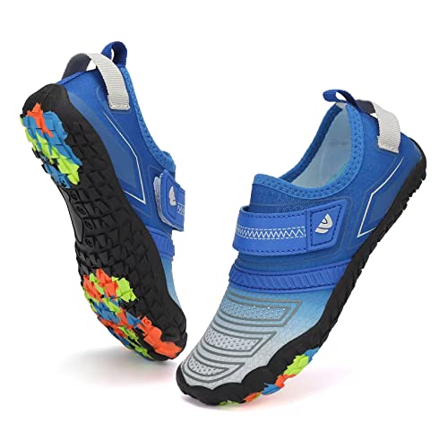 Boys & Girls Lightweight Water Shoes - Grey/Blue, Size 9.5 Toddler