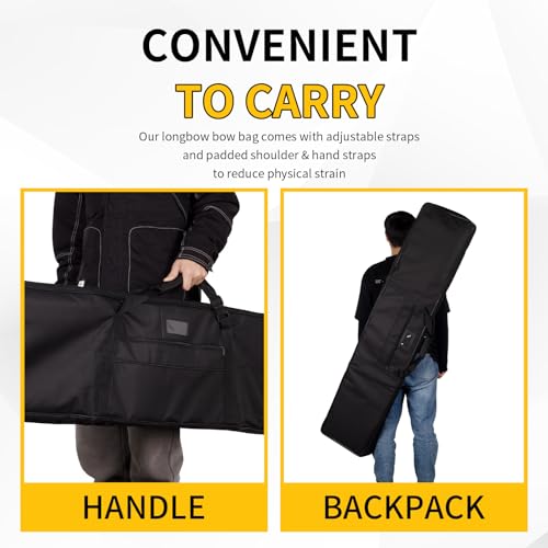 SPG 59 Inch Recurve Bow Case for Longbow & Traditional Bow, Waterproof Canvas
