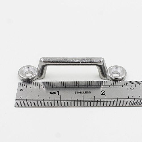 Stainless Steel Footman Loops - 4 Pack Bimini Top Pad Eye