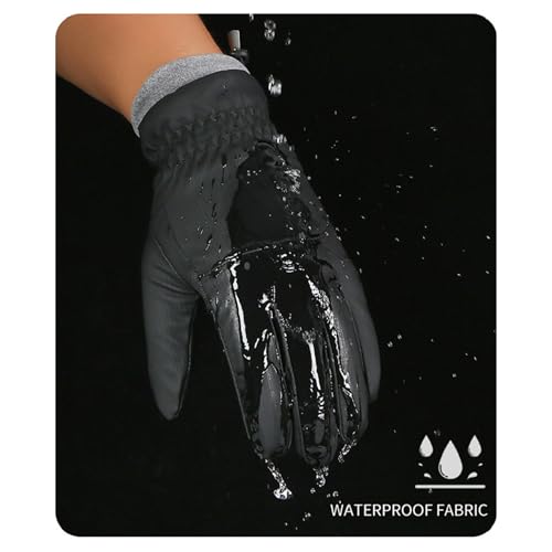 Cold Weather Motorcycle Gloves for Men - Blue, Medium
