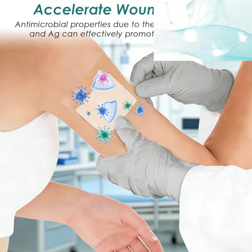 Calcium Alginate Wound Dressing Pads - 2" x 2" (5 Pack) - High Absorbency & Non-Stick