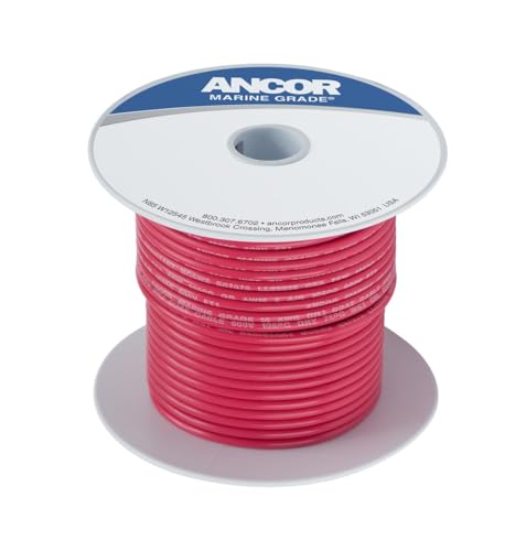 Ancor 106810 Tinned Copper Marine Wire 12 AWG Red - 100ft