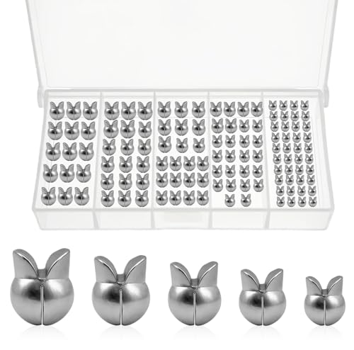 Split Shot Fishing Weights Sinkers - 100pcs Adjustable Clip-On 0.5g-2g