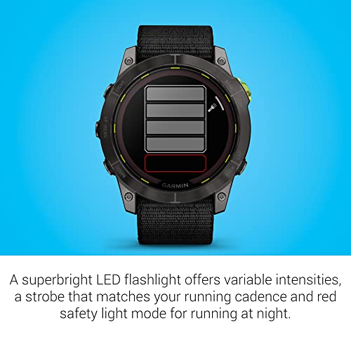 Garmin Enduro 2 GPS Watch - Solar Charging, Long Battery Life, Black