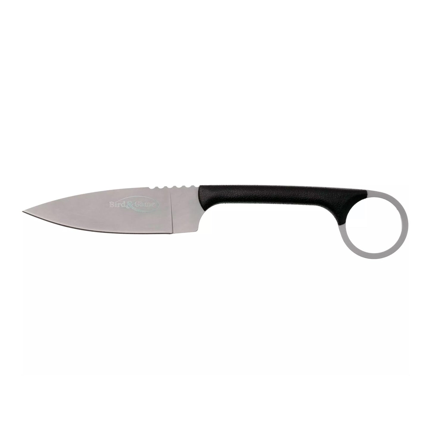 Cold Steel Bird & Game 3.5" Lightweight Durable Japanese AUS8A Stainless Steel Fixed Blade Drop Point Outdoor Hunting Neck Knife, Resistant Secure-Ex Sheath