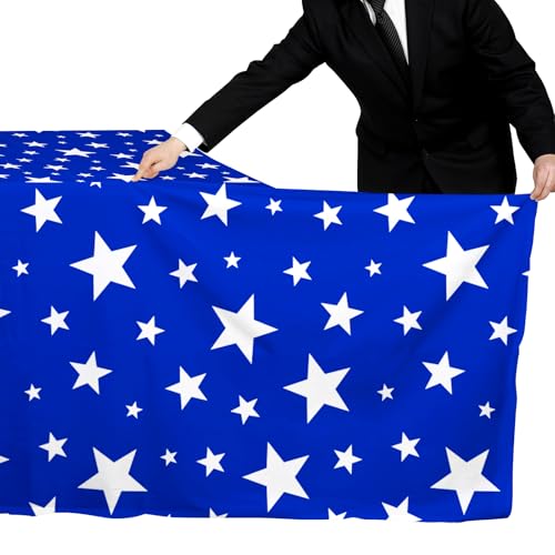 4th of July Tablecloth Set - American Flag Patriotic Design, 2PCS