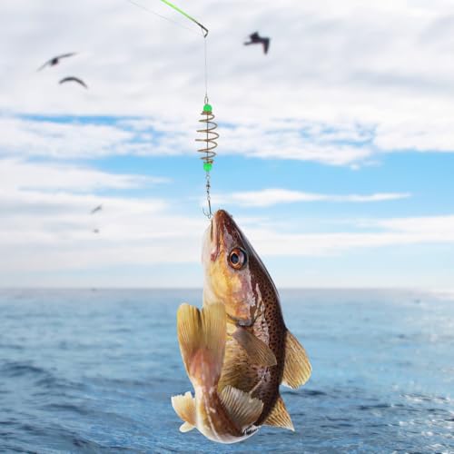12-Piece Luminous Fishing Feeder Cage Set for Carp & Bream