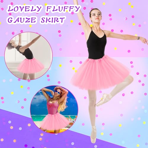 3-Layer Tulle Skirt with Glitter & Sequins - Pink, 30-40 Short