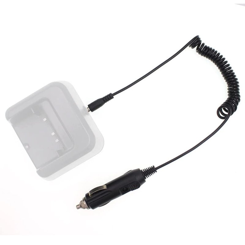 Baofeng UV-5R Charger Ham Radio Base Desktop Charger DC 12V Car Charge Cable for Baofeng UV-5R Series
