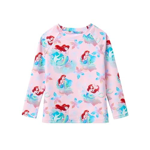 Kids Rash Guard Swim Shirt - Disney Spiderman & Minnie 6-7 Years