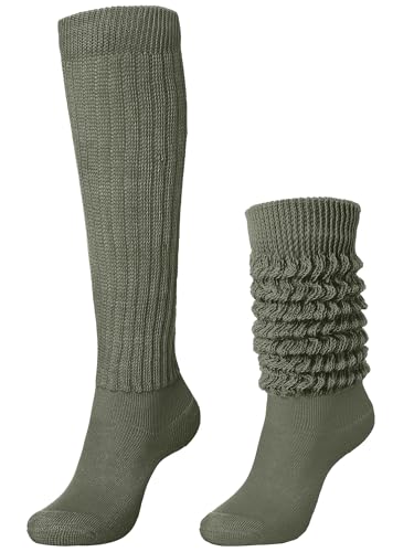 Slouch Socks - Sage Green, Size 9-11