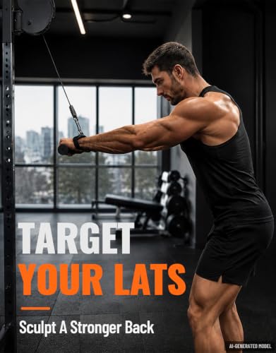 Non-Slip Tricep Bar Cable Attachment for Home Gym Workouts