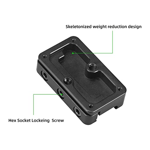 Picatinny Arca-Swiss Rail Plate with Anti-Slip Slot - Classic Style