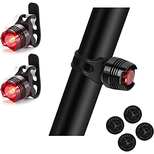 Mini LED Bicycle Tail Light Set - 2PCS with 180° Visibility - Type-1