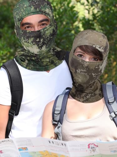 Camo Balaclava Sun Protection - 3 Pcs Set, One Size, Multicolor