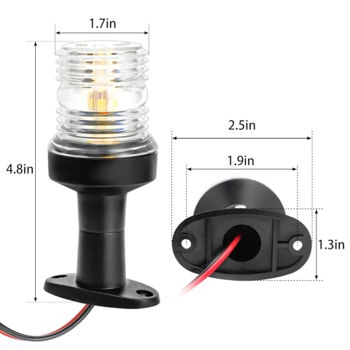 Young Marine 3NM Nautical Mile Fixed Mount LED Navigation Light 5”