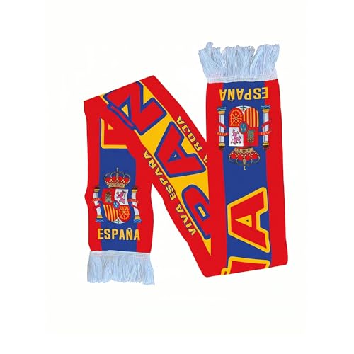2026 World Cup Soccer Fan Scarf - Spain, Double-Sided Supporter Gift