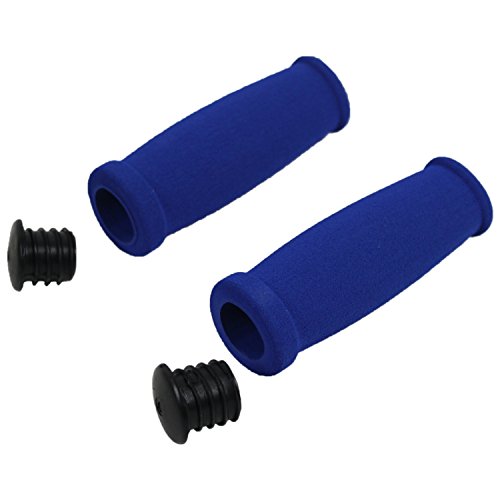 Foam Scooter Handlebar Grips - Blue Replacement Grips for 7/8" Bars