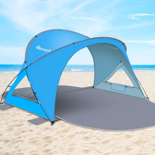 Beach Tent Sun Shelter with UPF50+ UV Protection - Skyblue, 3 Person