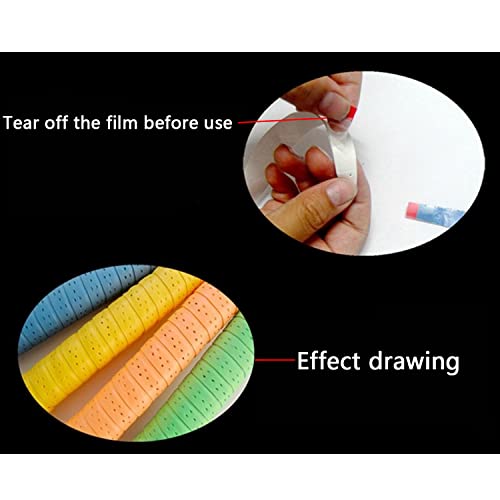 4PCS Anti-Slip Tennis Badminton Racket Grips - Black