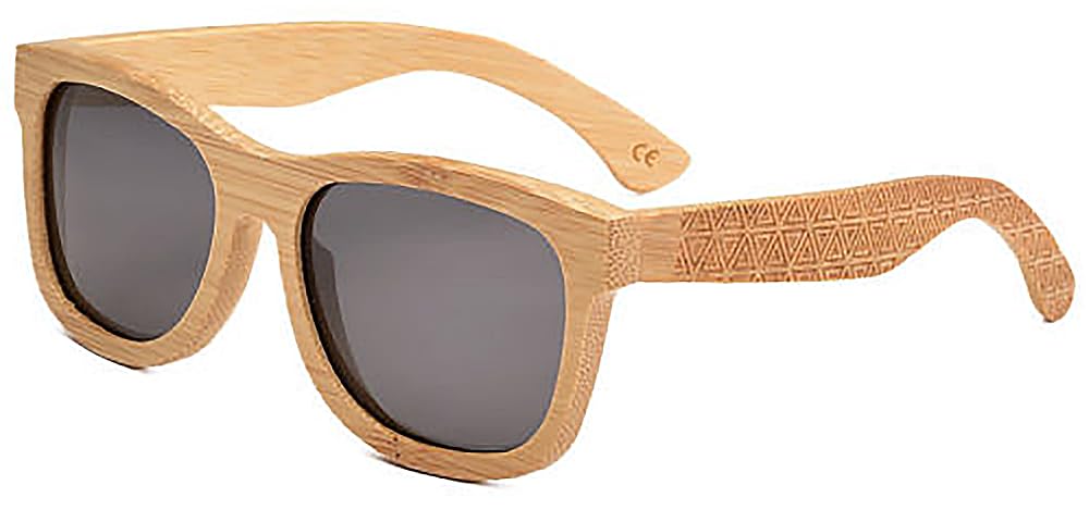 SHELOO Eco - Friendly Handmade Bamboo Wood Sunglasses | Polarized, Lightweight & Unique Vintage Style