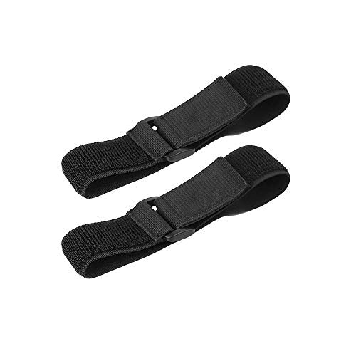 Adjustable Elastic Pant Leg Bands - 12 Inch, 2 Pack