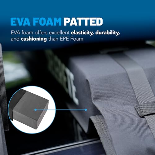 Universal Kayak Roof Rack Pads Set with 20FT Straps - Complete Set