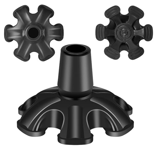 Self Standing Cane Tip 3/4 Inch - Heavy Duty 6 Support Feet