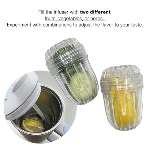 Fruit and Tea Infuser Insert for Wide Mouth Water Bottles - 2 Pack Medium